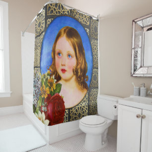 Shower Curtain Floral Victorian