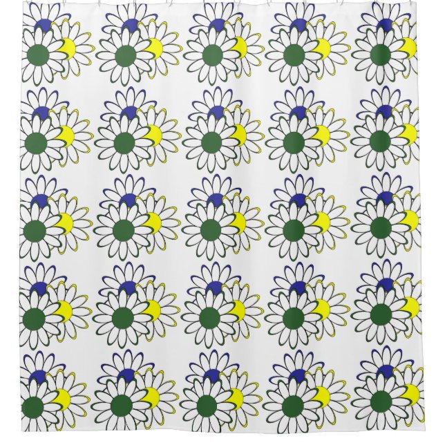 Shower Curtain/Flowers Shower Curtain (Front)