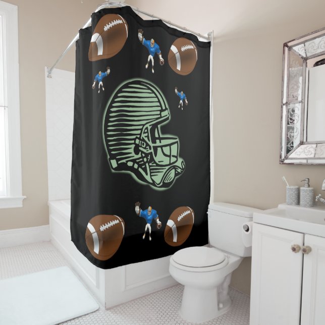 Shower curtain football sports (In Situ)