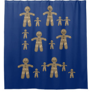 Shower Curtain Gingerbread Man