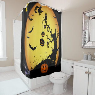 Shower curtain Halloween