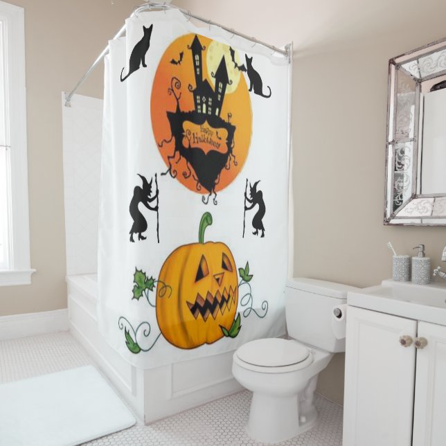 Shower curtain Halloween (In Situ)