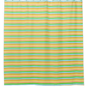 Shower Curtain In Modern Stripes