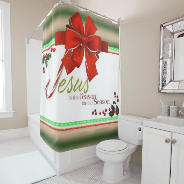 Shower Curtain Jesus (In Situ)