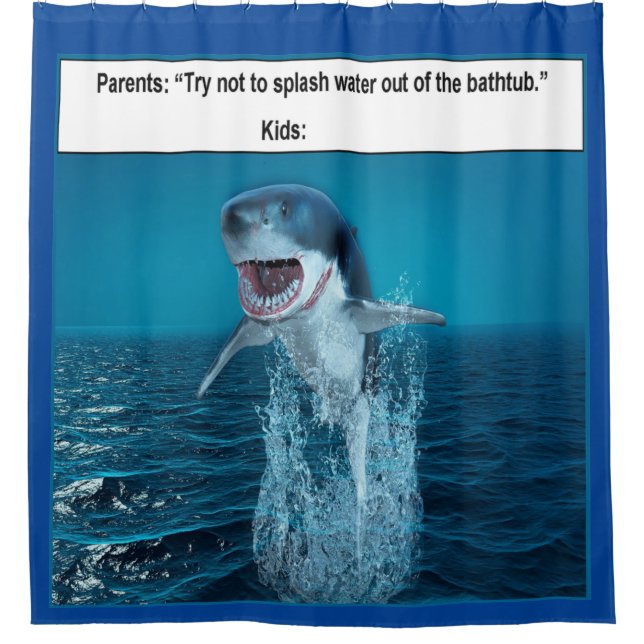 Shower Curtain (Kids at Bathtime) (Front)