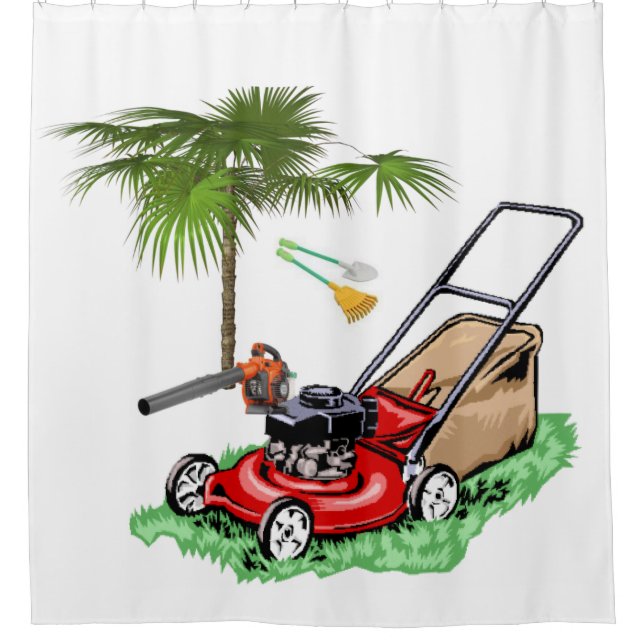 Shower Curtain Landscaper (Front)