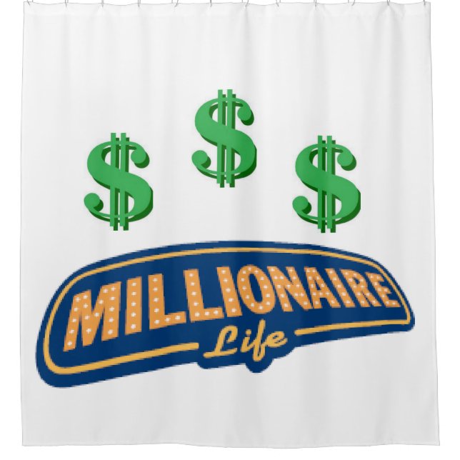 Shower Curtain Millionaire (Front)
