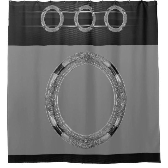 Shower Curtain Mirror (Front)
