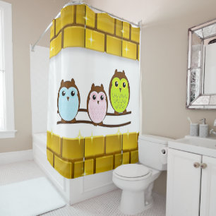 Shower Curtain Mother's Day Owl
