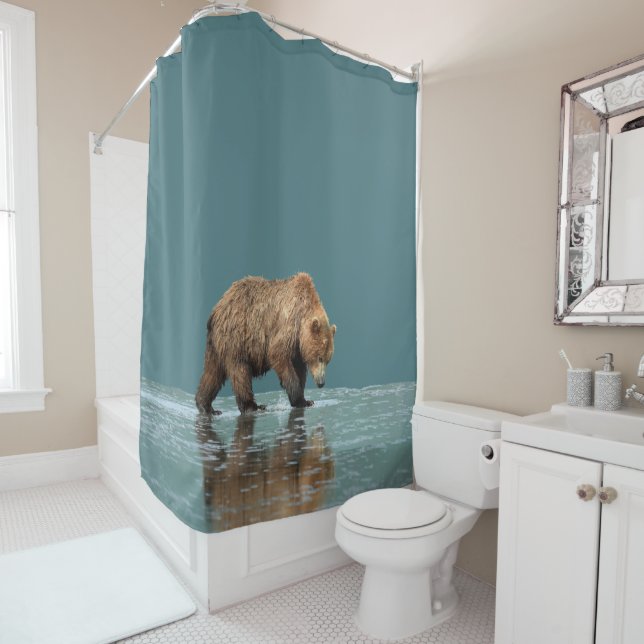 Shower Curtain of grizzly bear (In Situ)