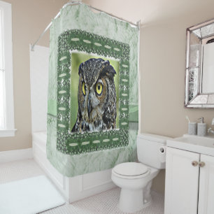 Shower Curtain Owl
