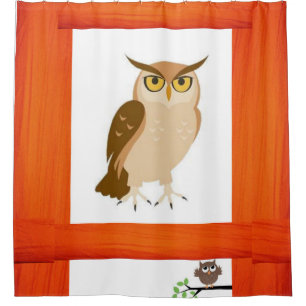 Shower Curtain Owl