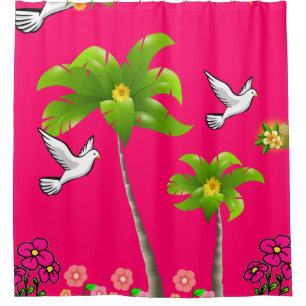 Shower Curtain Palm Tree