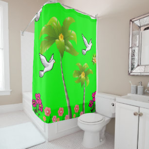 Shower Curtain Palm Tree