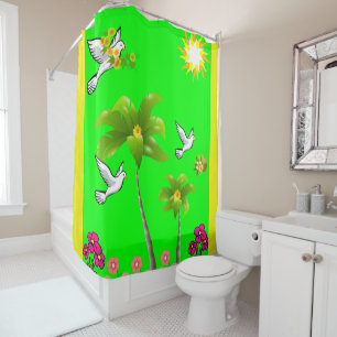 Shower Curtain Palm Tree