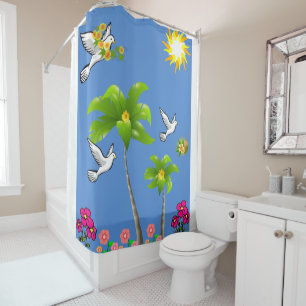 Shower Curtain Palm Tree