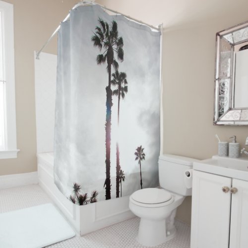 Shower Curtain _ Palm Tree Silhouette