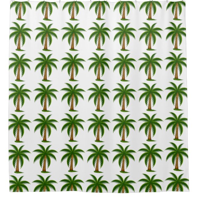 Shower Curtain/Palm Trees Curtain (Front)