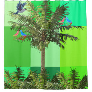 Shower Curtain, Palm Trees Shower Curtain