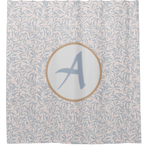 Shower Curtain PERSONALIZED INITIAL William Morris