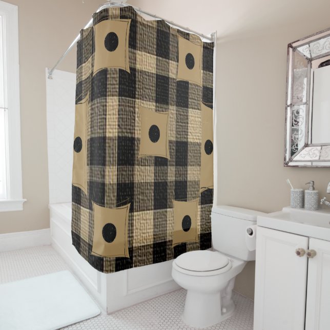 Shower Curtain Plaid (In Situ)