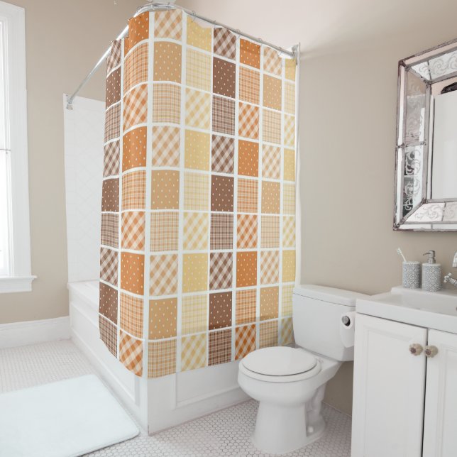 Shower Curtain Plaid (In Situ)