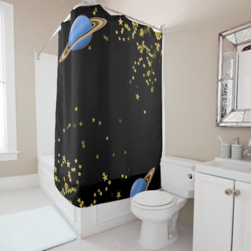 Shower Curtain Planets