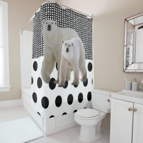 Shower Curtain Polar Bear