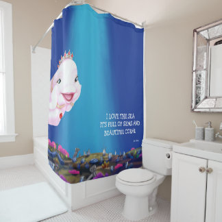 Shower Curtain Princess Eviana "I Love The Sea..."