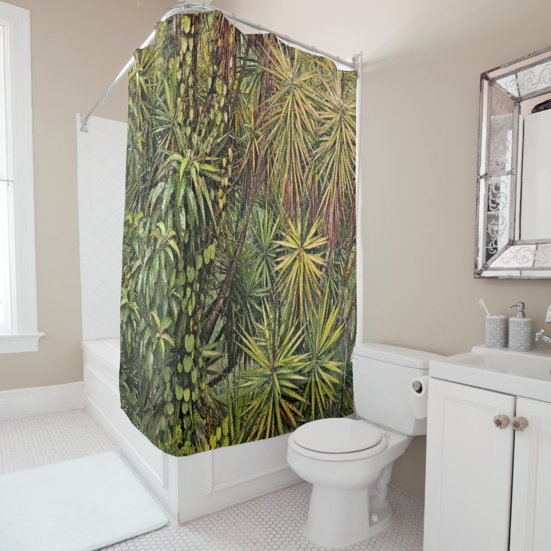 SHOWER CURTAIN, "RAINFOREST" SHOWER CURTAIN Zazzle