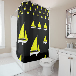 Shower Curtain Sailboat