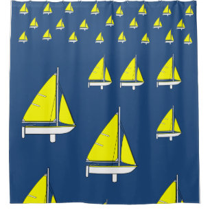 Shower Curtain Sailboat