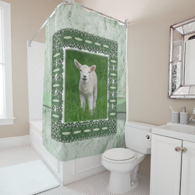 Shower Curtain Sheep (In Situ)
