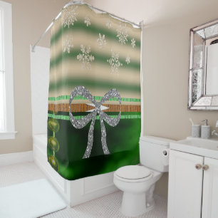 Shower Curtain Snowflakes
