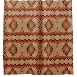 Shower Curtain Southwest rug design Western rustic
