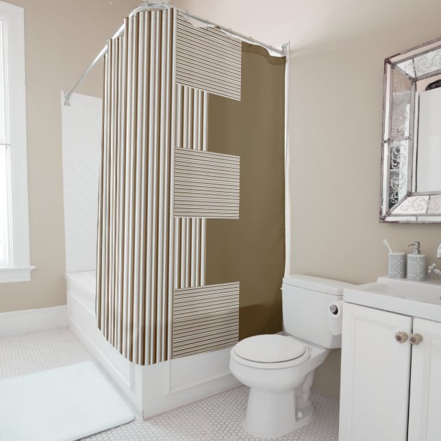 Shower Curtain Stripe (In Situ)