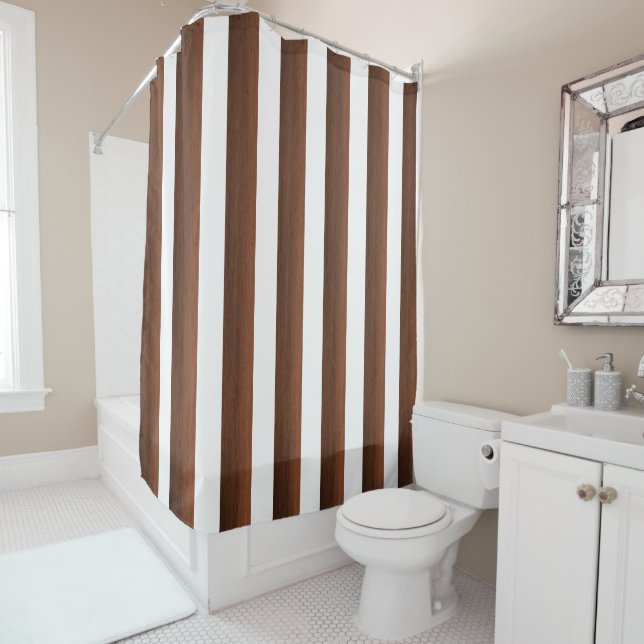Shower Curtain Stripe (In Situ)