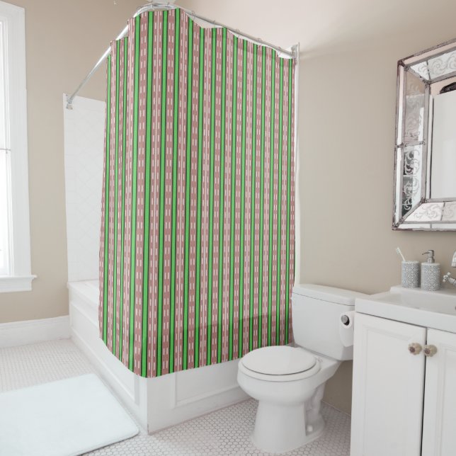 Shower Curtain Stripe (In Situ)