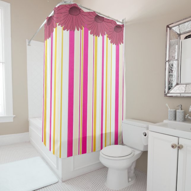Shower Curtain Stripe (In Situ)