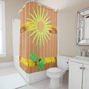 Shower Curtain Sunflower