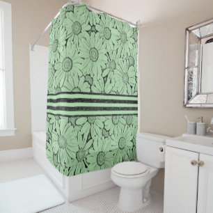 Shower curtain sunflowers