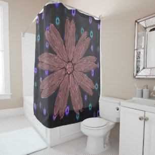Shower curtain sunflowers