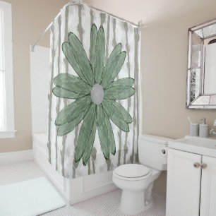 Shower curtain sunflowers
