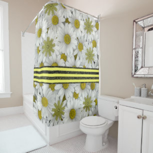 Shower curtain sunflowers