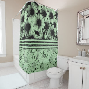 Shower curtain sunflowers