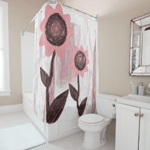 Shower curtain sunflowers
