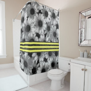 Shower curtain sunflowers