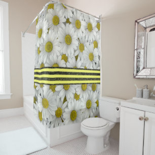 Shower curtain sunflowers
