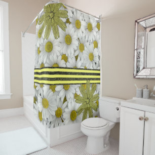 Shower curtain sunflowers