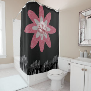 Shower curtain sunflowers